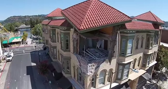 Napa Earthquake drone