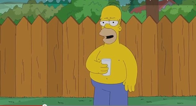 Homer Simpson Does the ALS Ice Bucket Challenge