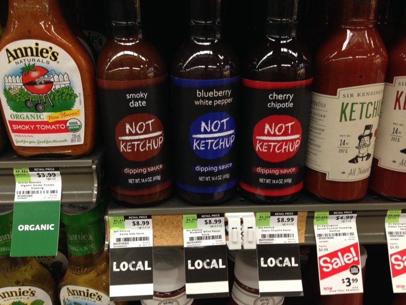 Not Ketchup at Whole Foods