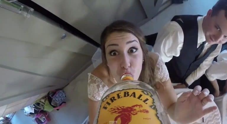 Newlyweds Strap GoPro to Whisky Bottle to Make Awesome Wedding Video