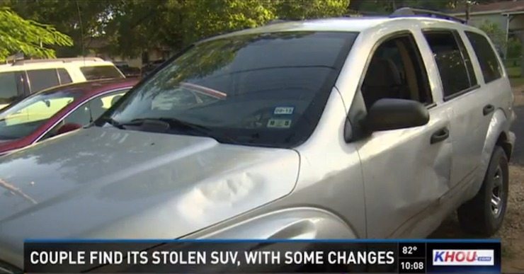 Car Thief Steals Family’s SUV, Repairs it, Leaves Drugs in Center Console