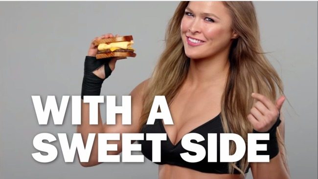 Ronda Rousey Stars in New Carls Jr. Ad for Disgusting Looking Sandwich