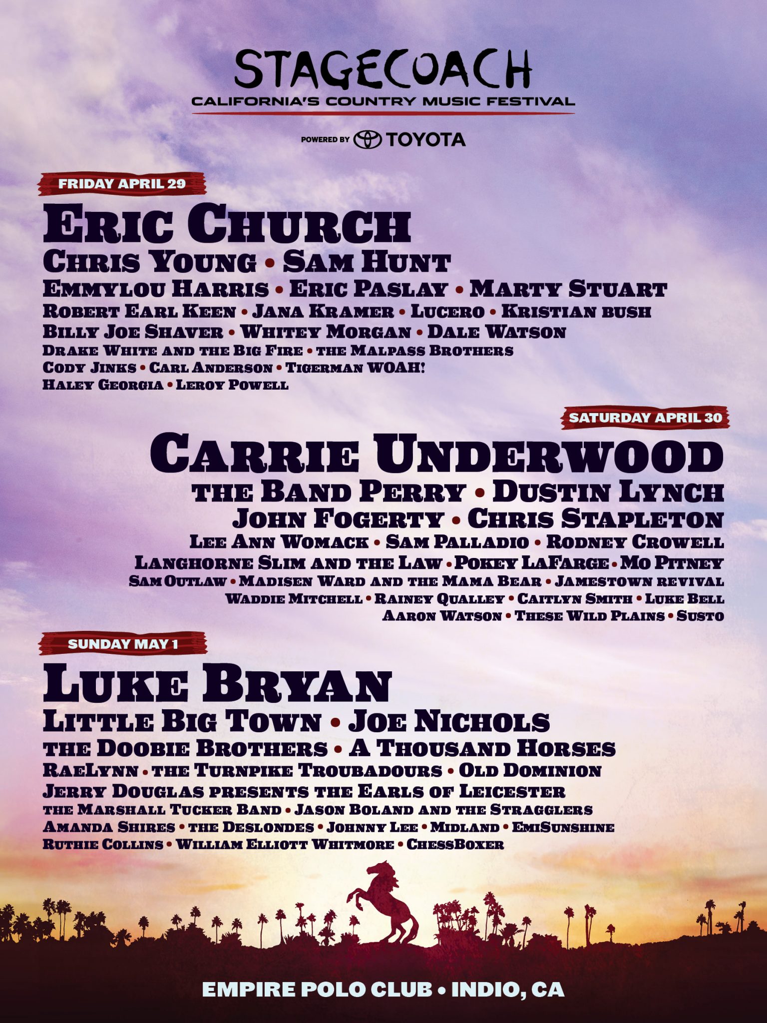 The Stagecoach 2016 Lineup is Here | Cactus Hugs
