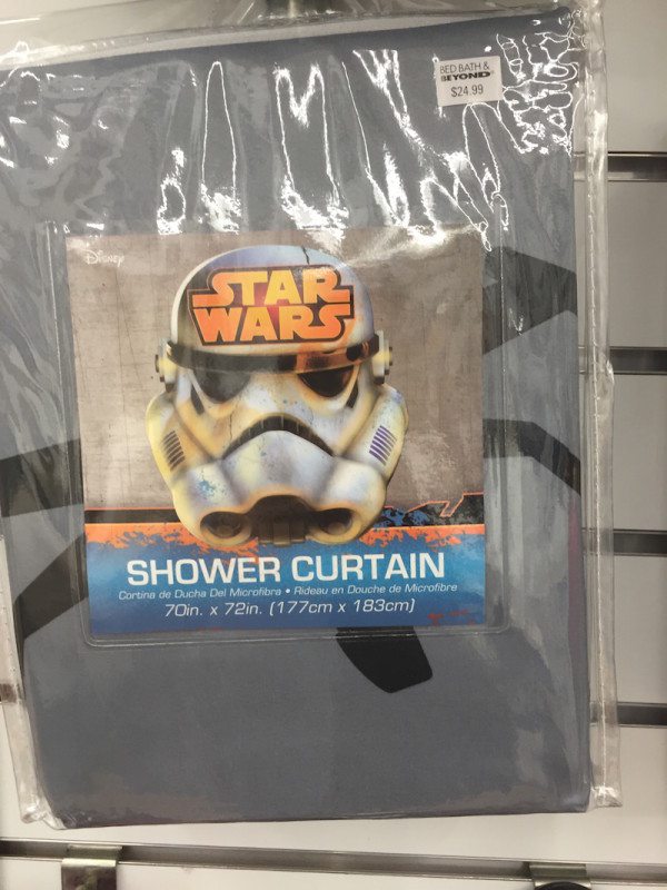 Storm trooper shower curtain Bed Bath and Beyond
