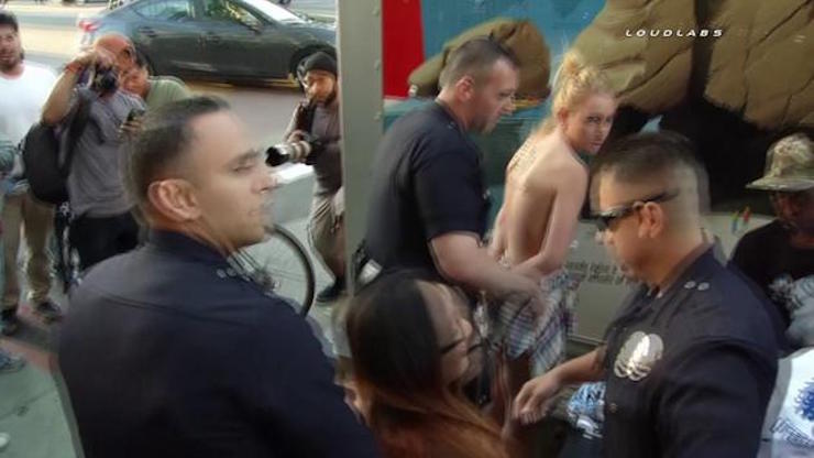 Video: Topless women arrested at Bernie Sanders rally in So Cal
