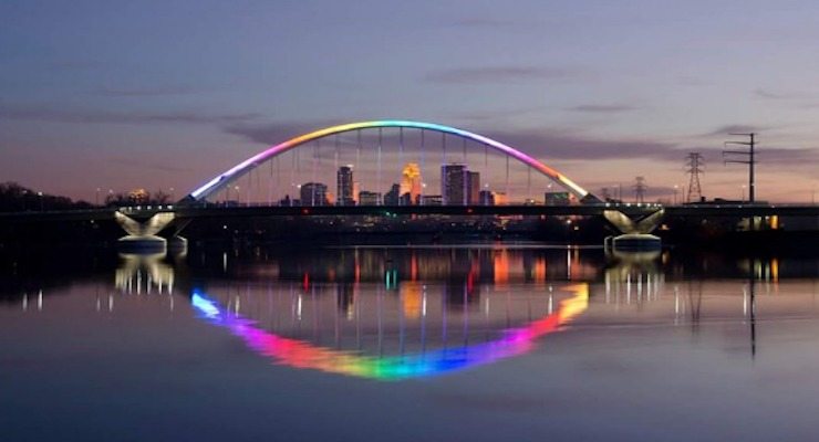 Lowry Avenue Bridge in Minneapolis, Minnesota