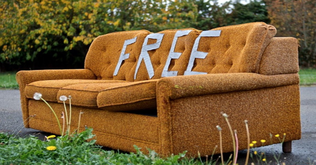 Let S All Donate Our Old Furniture For The Palm Springs Council The Couch Is Free And So Are All Mites Living In It