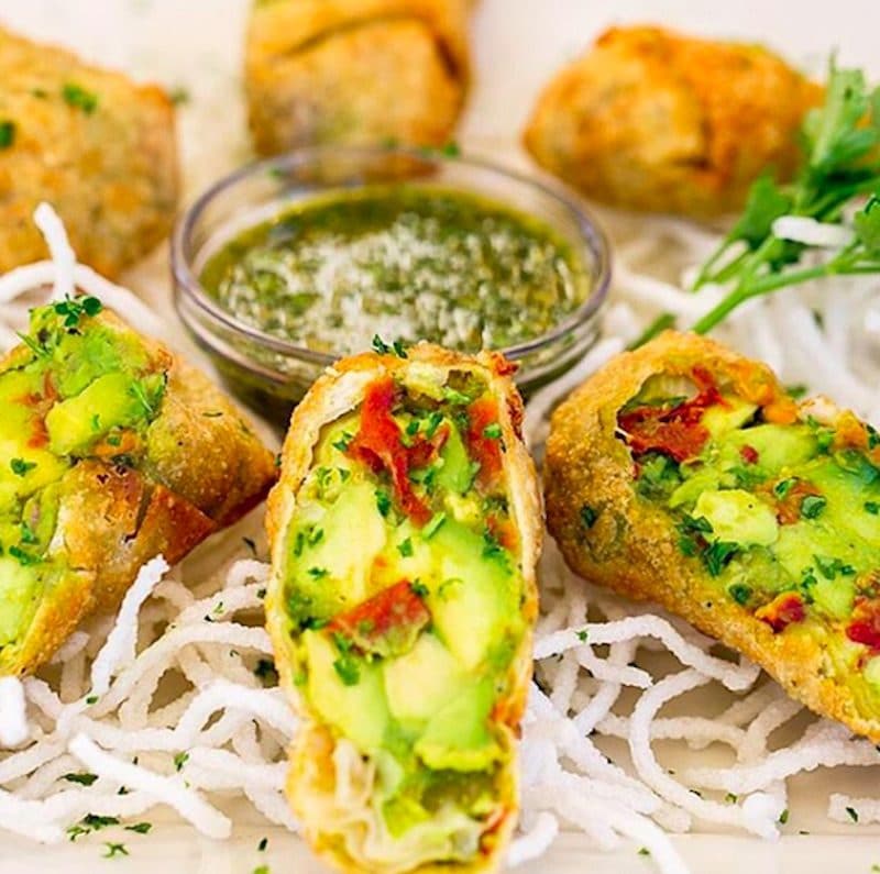 Avocado Eggrolls at Cheesecake Factory Happy Hour