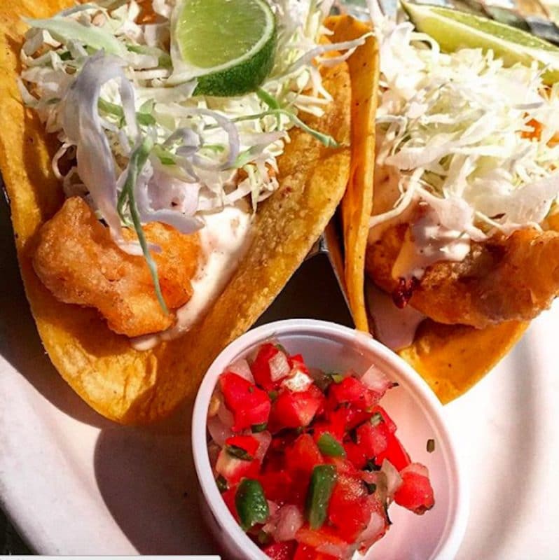 The Fish Taco's at Fisherman's Market and Grill