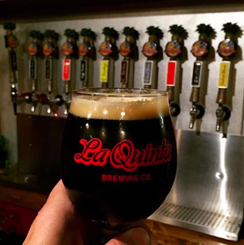 A Koffi Porter served at the taproom of La Quinta Brewing Company