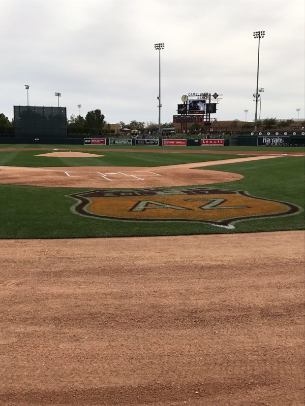 Home plate at Camelback Ranch