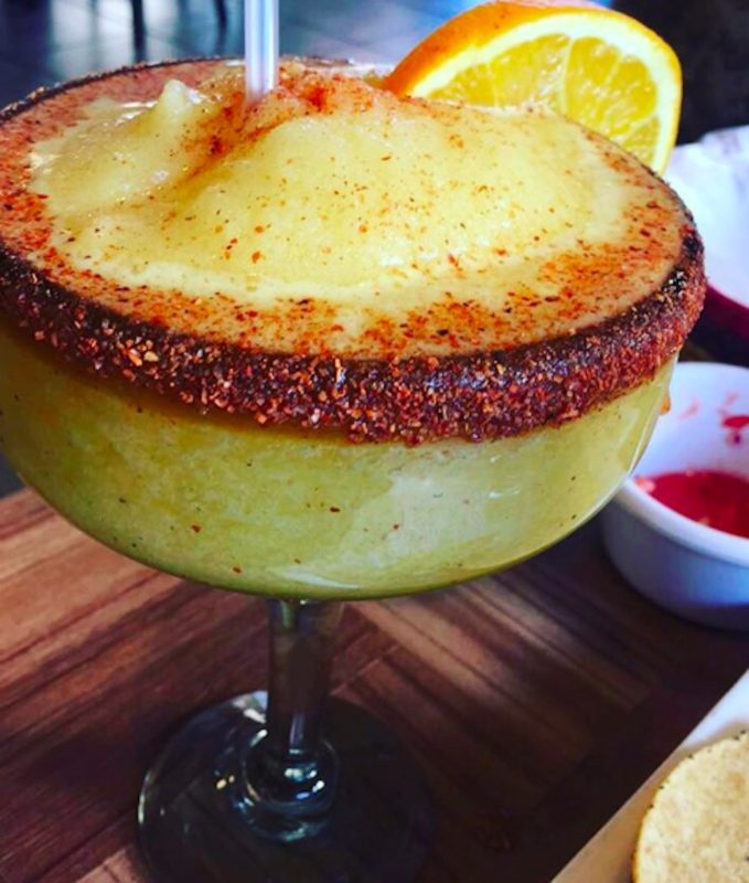 A margarita served at Felipe's in Palm Springs