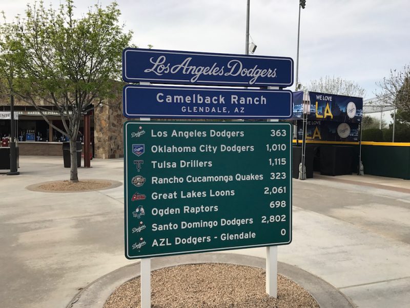 Camelback Ranch Directions Sign
