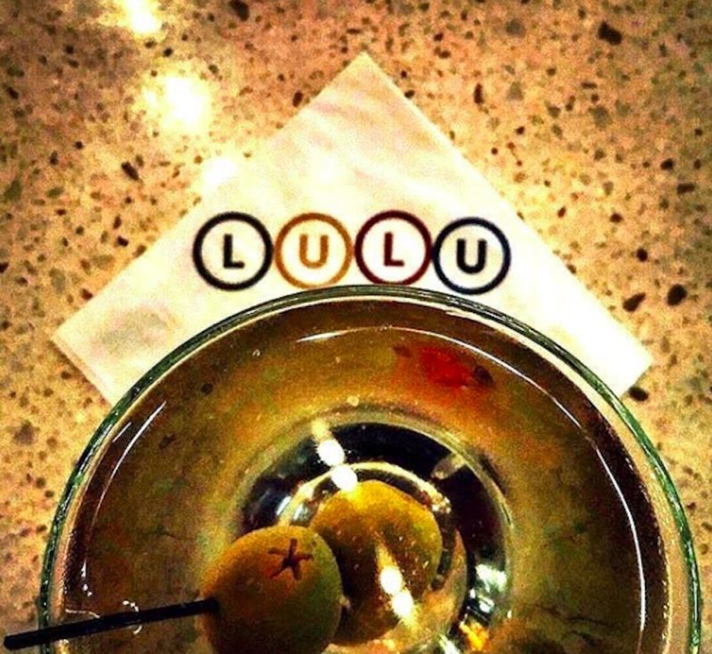 A cocktail served at the bar at LULU in downtown Palm Springs 