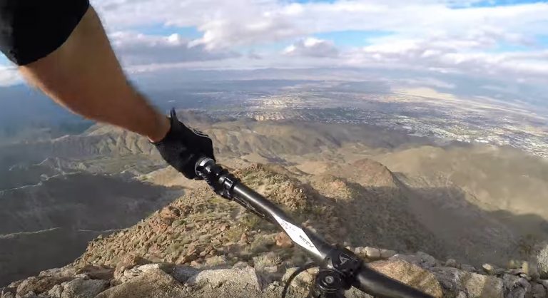 Video: Mountain bikers enjoy great views while navigating so many switchbacks in Palm Springs