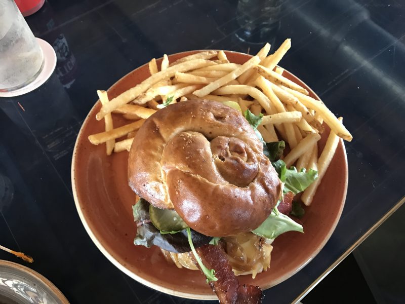The Draughtsman Burger at the Draughtsman in downtown Palm Springs 