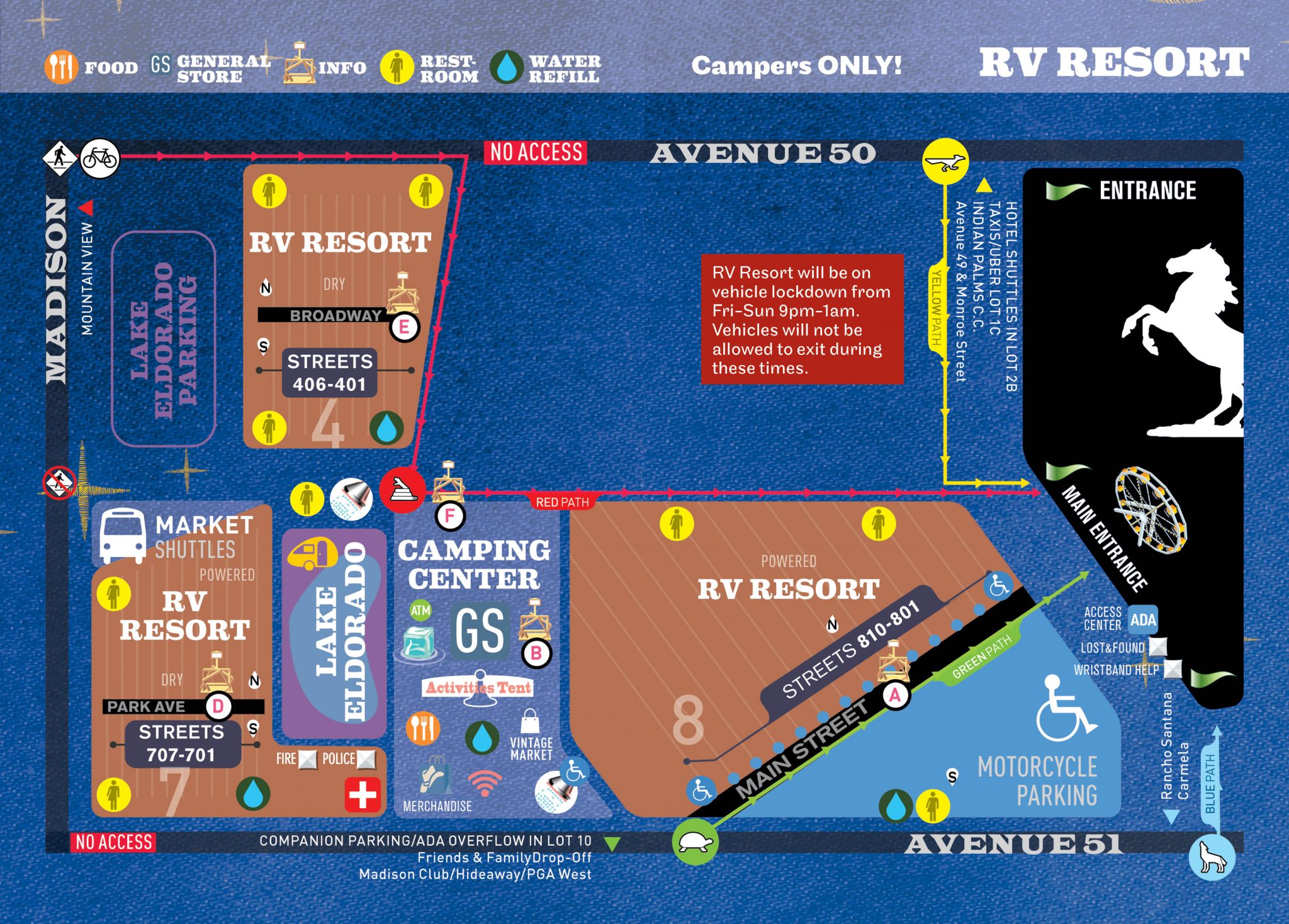 Here are you Stagecoach Festival venue and parking maps | Cactus Hugs