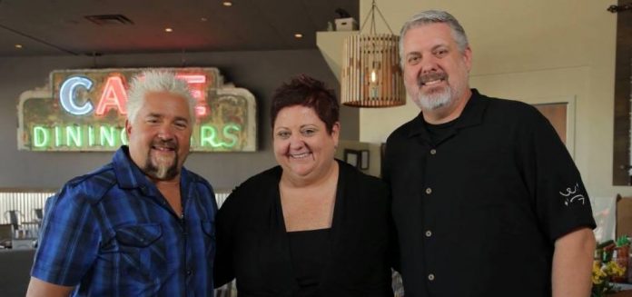 The owners of Wilma and Frieda's with Guy Fieri