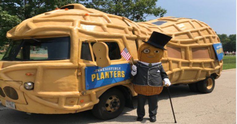 Mr. Peanut and his Nutmobile are in Palm Springs