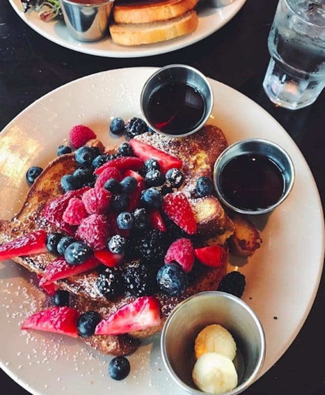 French Toast with Fruit from Wilma and Frieda's in Palm Desert