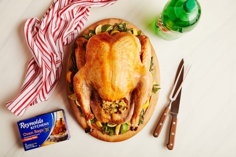The cooked Mountain Dew Thanksgiving Turkey