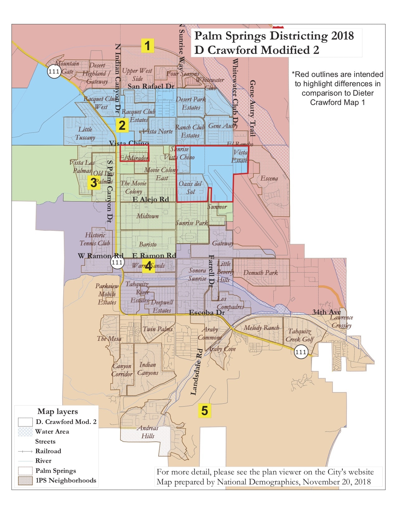 Palm Springs California Map