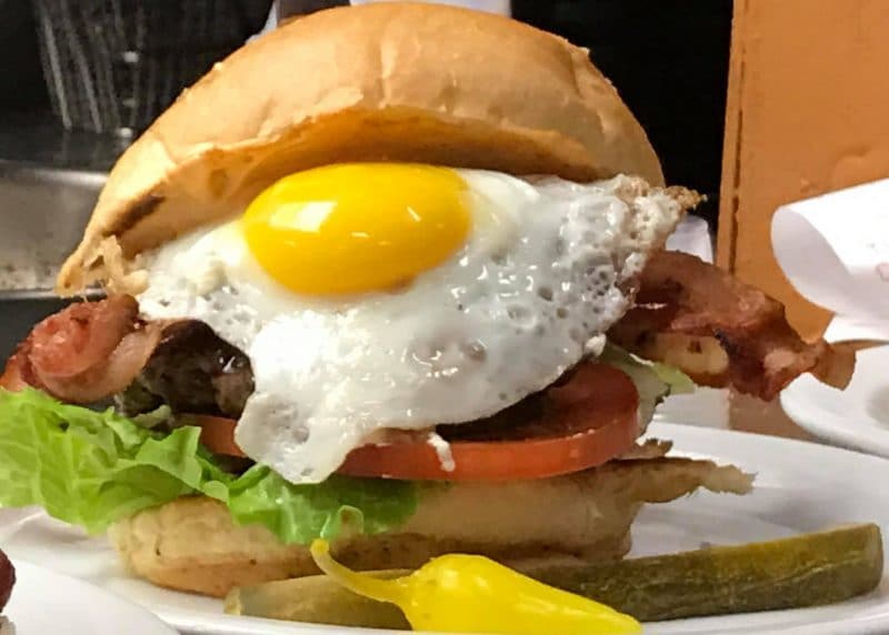 A breakfast burger at Tony's Burgers in Cathedral City